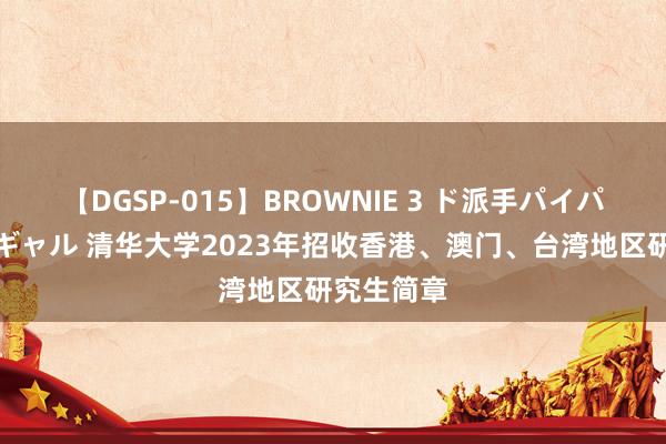 【DGSP-015】BROWNIE 3 ド派手パイパン強め黒ギャル 清华大学2023年招收香港、澳门、台湾地区研究生简章