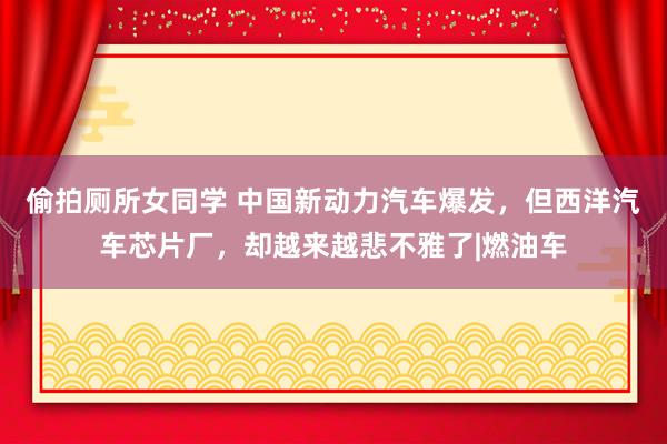 偷拍厕所女同学 中国新动力汽车爆发，但西洋汽车芯片厂，却越来越悲不雅了|燃油车